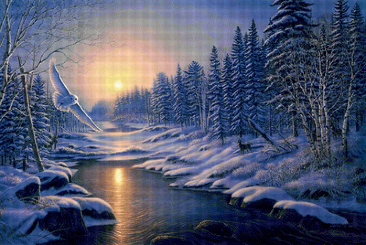 лес зимний - предпросмотр