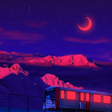 Схема вышивки «Midnight travellers»