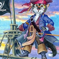 Схема вышивки «пират»