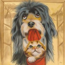 Схема вышивки «Домашние питомцы»