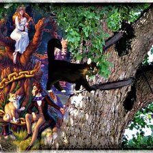 Схема вышивки «У лукоморья дуб зеленый»