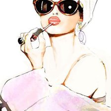 Схема вышивки «девушка»