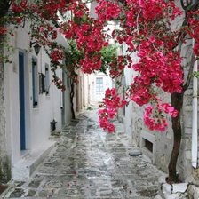 Схема вышивки «Улочка  в серых тонах»