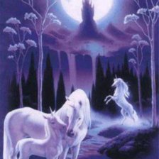 Схема вышивки «Единороги»