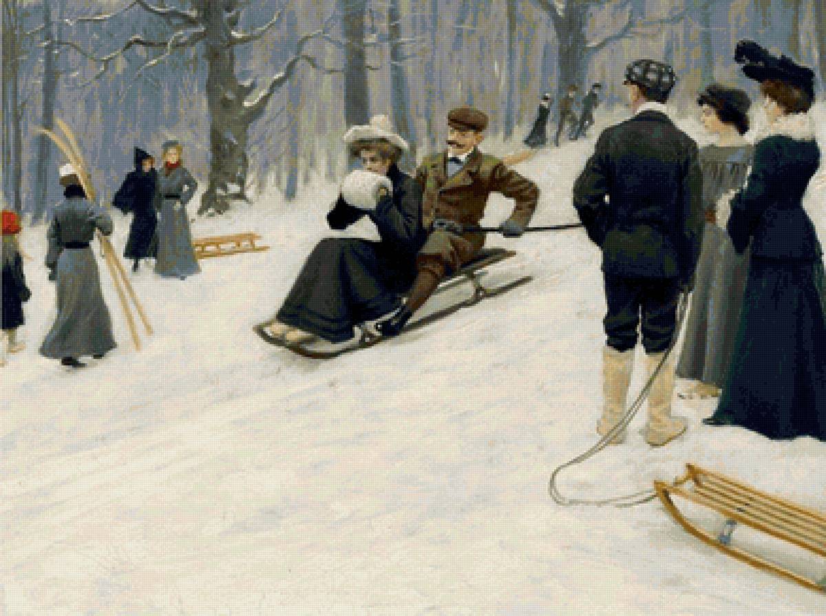 на горке - люди - предпросмотр