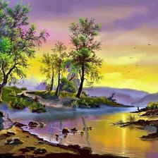 Схема вышивки «Виктор Цыганов картины»