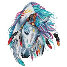 Схема вышивки «caballo indio»