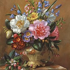 Схема вышивки «цветы»