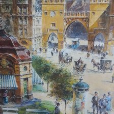 Схема вышивки «Старый город»