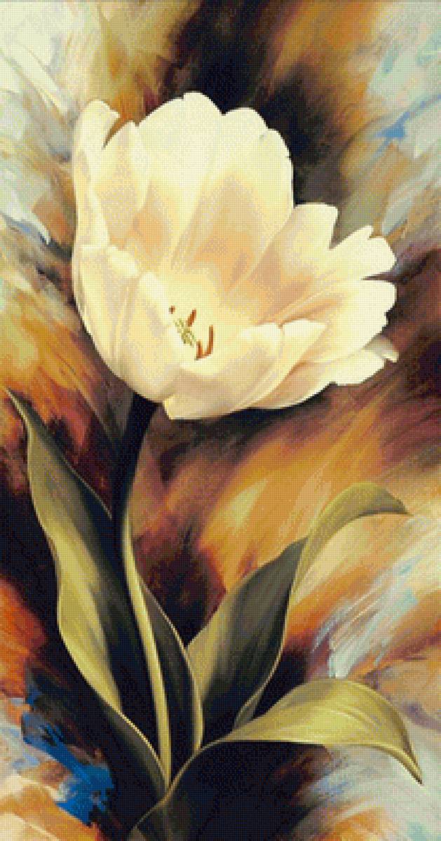 Белый тюльпан. Игорь Левашов - русские художники - предпросмотр