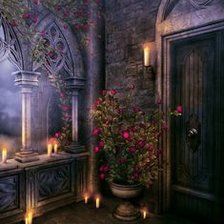 Схема вышивки «внутренний дворик»