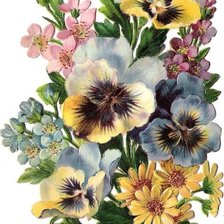 Схема вышивки «цветы»