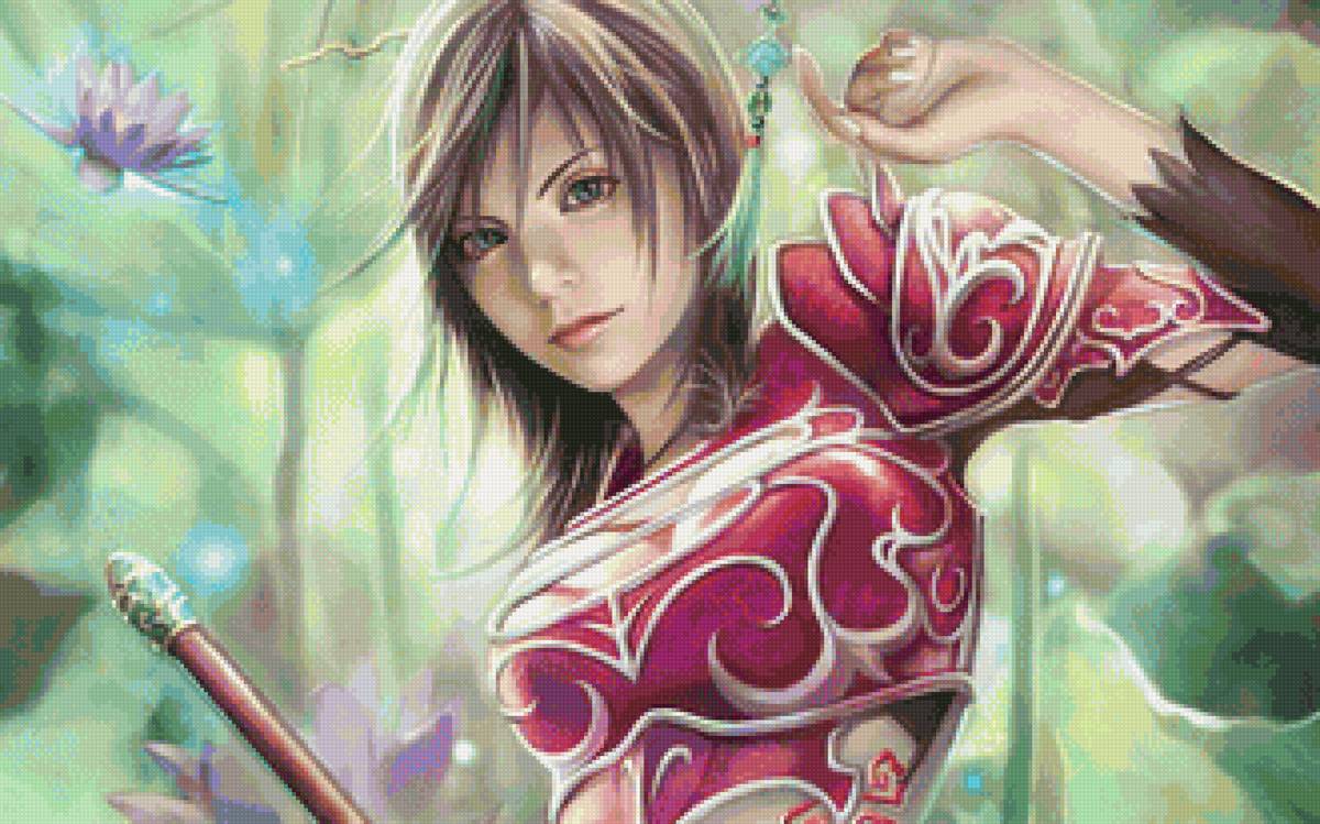 Аниме фэнтези - девушка, фэнтези, аниме - предпросмотр