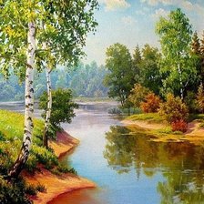 Схема вышивки «Пейзаж»