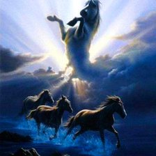 Схема вышивки «В облаках»