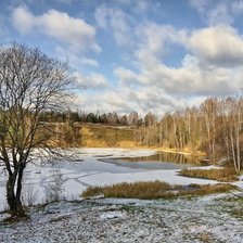 Схема вышивки «Lago congelado.»