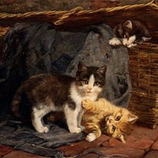 Схема вышивки «Котята Джулиуса Адама»