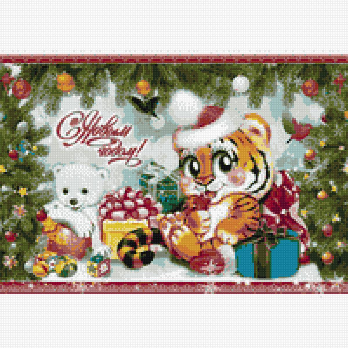 новый год - тигр новый год - предпросмотр