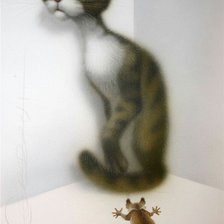 Схема вышивки «Испугался»