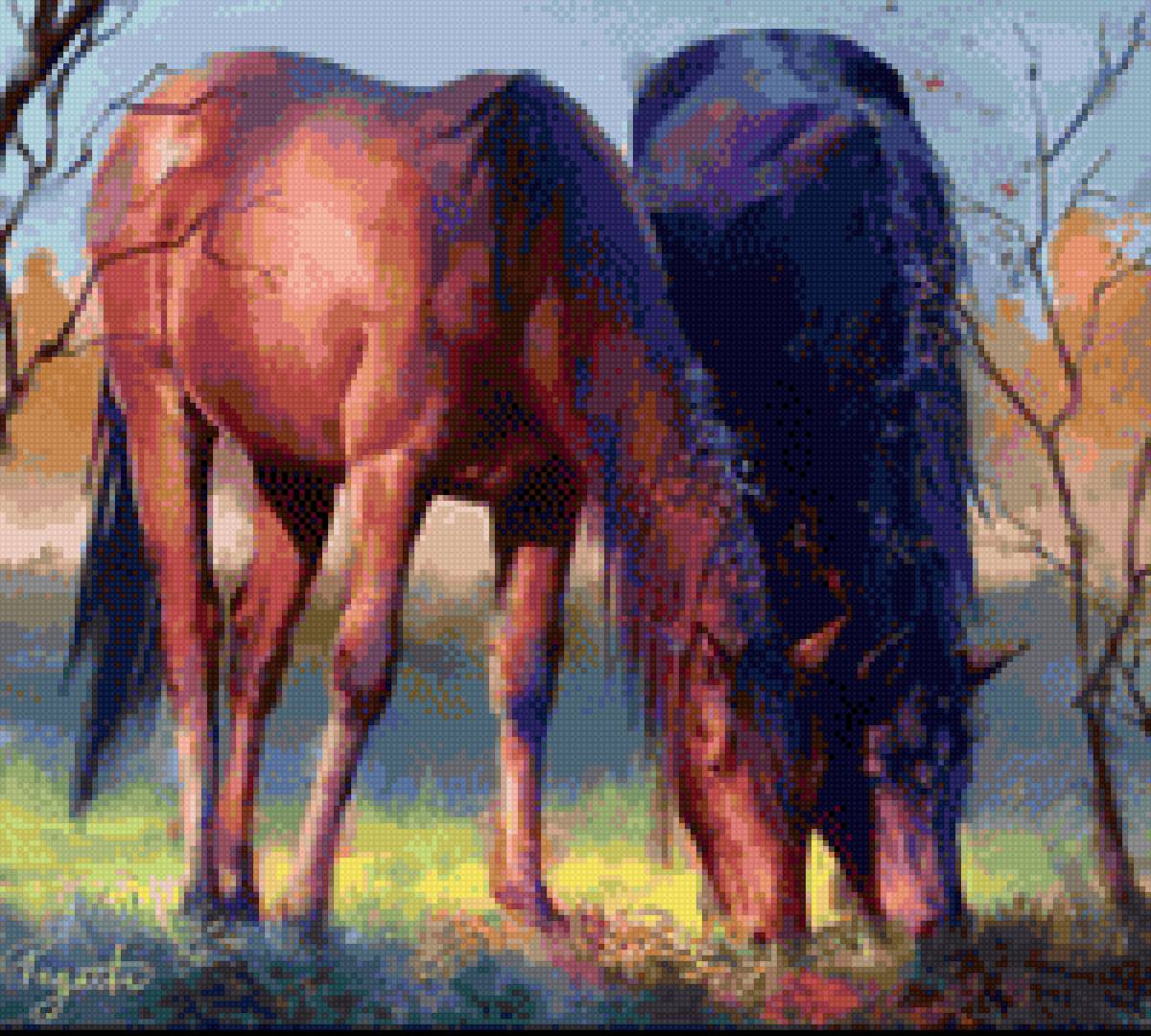 На пастбище - миф, лошади - предпросмотр