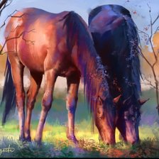 Схема вышивки «На пастбище»