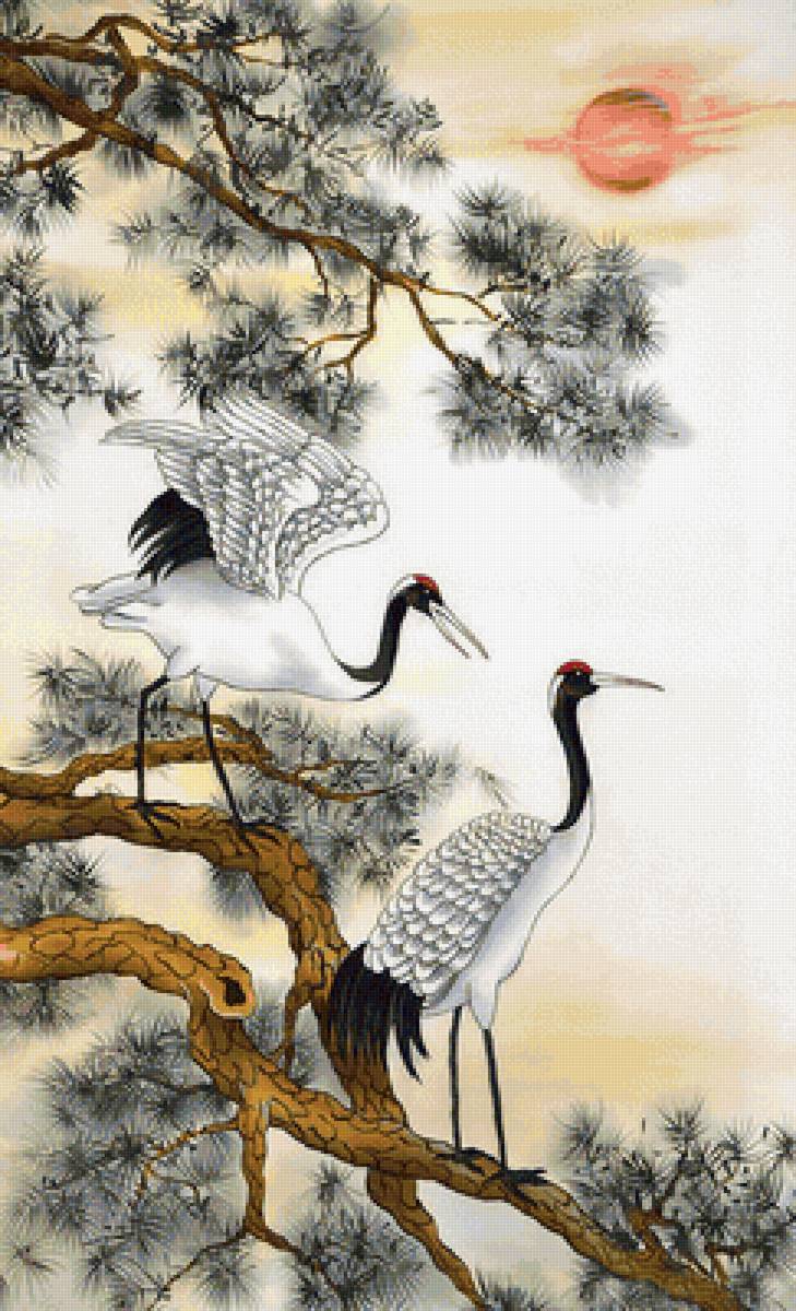 Журавли - журавли, япония, птицы - предпросмотр