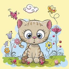 Схема вышивки «gatito»