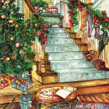 Christmas stairs