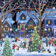 Схема вышивки «Snow playground»