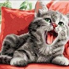 Схема вышивки «Прелестный котенок»