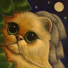 Схема вышивки «Милый котик»