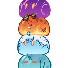 Схема вышивки «Слаймы»