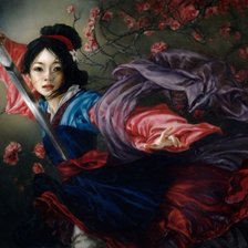 Схема вышивки «мулан»