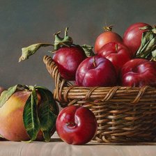 Схема вышивки «Cesta com frutas.»