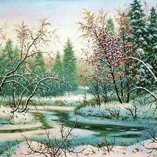 Схема вышивки «Paisagens de inverno.»