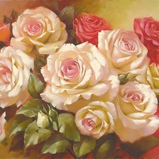 Схема вышивки «Rosas.»