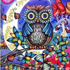 Схема вышивки «Coruja.»