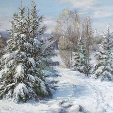 Схема вышивки «пейзаж»