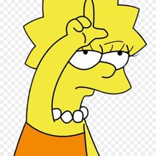 Схема вышивки «Лиза Симпсон лузер»