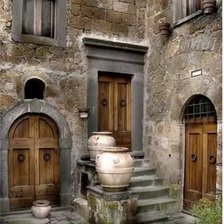 Схема вышивки «Дворик»