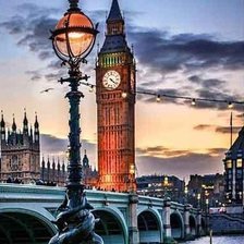 Схема вышивки «Лондон вечером»