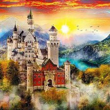 Схема вышивки «Замок»