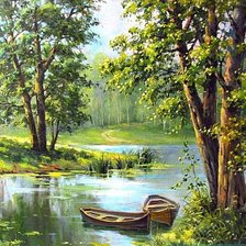 Схема вышивки «Пейзаж»