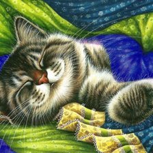 Схема вышивки «Gato.»