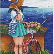 Схема вышивки «niña»