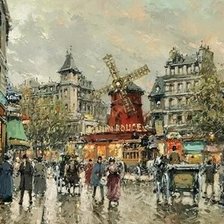 Схема вышивки «Молен руж»