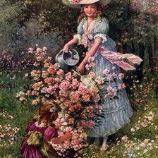 Схема вышивки «Цветочница»