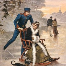 Схема вышивки «На катке»