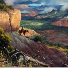 Схема вышивки «в каньоне»