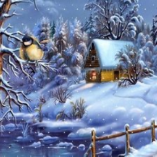 Схема вышивки «Январь»